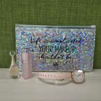 Holographic Shining Bubble Bag with Zipper/Red ziplock bubble bag with logo