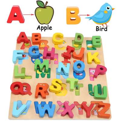 Wholesale customized kid's foam wood floor  sublimation alphabet jigsaw  puzzle