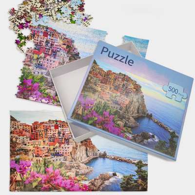 Hot selling 1000 piece print personalized adult wooden jigsaw advanced puzzles