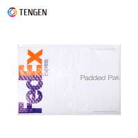 custom white poly bubble envelope with logo printing