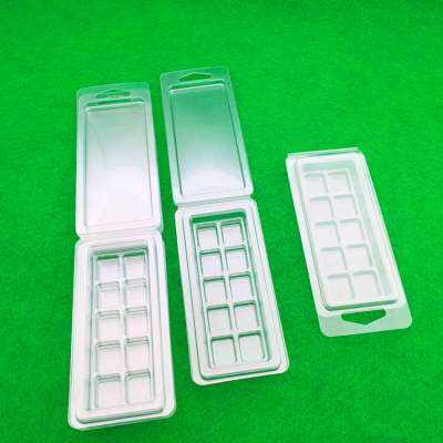 Newest 10 cavity wax melt bar mold clamshell packaging for wax melt